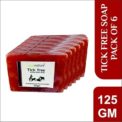 Tick ​​&amp; Free, natürliche, handgemachte Hundeseife, 125 g (6er-Pack)