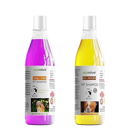 Shampoo for Dog & Cats All Dogs 330ml  Pack 2 (LongCoat+Tick&Flea)