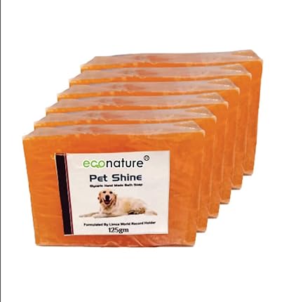 Pet Shine, Natural Handmade Dog Soap 125gm (Pack of 6)