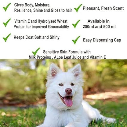 Shampoo for Dog & Cats All Dogs 330ml  Pack 2 (LongCoat+Tick&Flea)